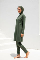 Marina Modest Burkini Swimwear Set Khaki – 1969