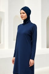 Marina Modest Burkini Swimwear Set Navy Blue – 1969