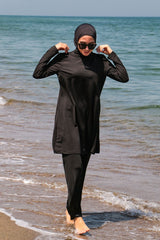 Marina Modest Burkini Swimwear Set Black – 1969