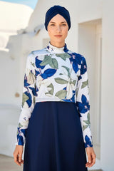 Marina Modest Burkini Swimwear Set Navy Blue – 1972