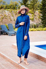 Marina Modest Burkini Swimwear Set Navy Blue – 1998