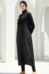 Marina Modest Burkini Swimwear Set Black – 1998