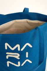 حقيبة شاطئ زرقاء بسحاب CA2501-4