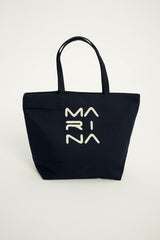 حقيبة شاطئ زرقاء داكنة بسحاب CA2501-2