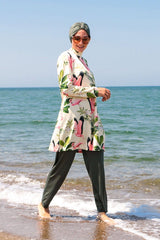 ملابس سباحة محتشمة من الليكرا والكاكي والبوركيني 1966