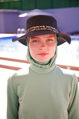 Halka Şeritli Siyah Şapka 143903