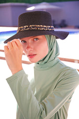 Halka Şeritli Siyah Şapka 143903