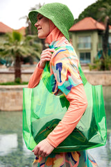 حقيبة شاطئ خضراء C2405