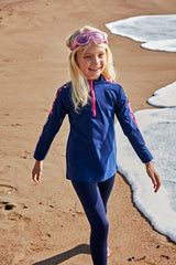 Parachute Navy Blue Girls Swimwear K2402