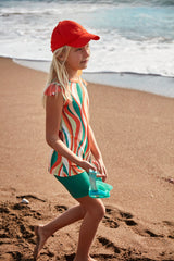 Lycra Green Girls Swimwear K2406