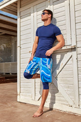 شورت رجالي باللون البحري S2409