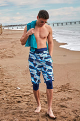 شورت رجالي باللون البحري S2410