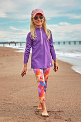 Woven Purple Girls Swimwear K2408