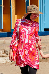 حقيبة شاطئ فوشيا C2322