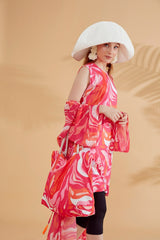 حقيبة شاطئ فوشيا C2322