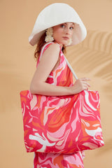 حقيبة شاطئ فوشيا C2322