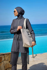 حقيبة شاطئ كريمية بسحاب CA2501-3