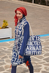 Navy Beach Bag C2302