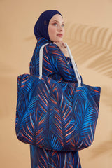 حقيبة شاطئية باللون البحري C2305