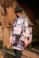 حقيبة شاطئ باللون الوردي C2303