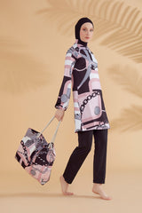 حقيبة شاطئ باللون الوردي C2303