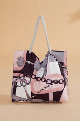 حقيبة شاطئ باللون الوردي C2303