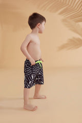 شورت منسوج أسود للأولاد B2363