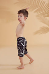 شورت منسوج أسود للأولاد B2363