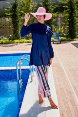 Marina Modest Burkini Swimwear Set Navy Blue – M2012