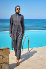 Marina Grey Modest Swimwear Burkini M2508-4