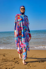 Marina Multicolor Printed Oversize Pareo - P2505