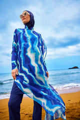 Marina Silky Pareo with Colorful Pattern - P2513-2