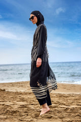 Marina Striped Chiffon Kimono – P2511