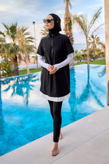 Marina Black Modest Swimwear Burkini - M2532