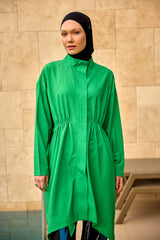 Green High Performance Full Coverage Burkini Set M2503-1