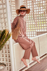 Woven Mink Burkini Modest Swimwear M2405