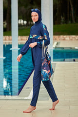 Colourful Burkini Modest Swimwear R2413