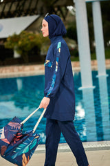 Colourful Burkini Modest Swimwear R2413