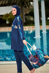 Colourful Burkini Modest Swimwear R2413