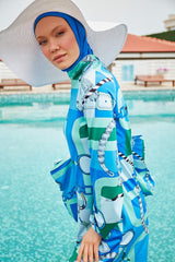 ملابس سباحة محتشمة من الليكرا ساكس بوركيني M2315