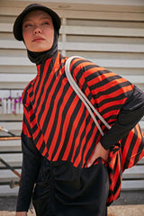 Woven Black Burkini Modest Swimwear M2307