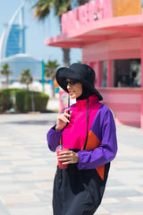 ملابس سباحة منسوجة سوداء بنصف تغطية M2312