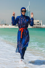 Woven Navy Burkini Modest Swimwear M2305