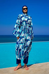 Rivamera Ocean-Inspired Beach Kimono - RP2513