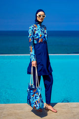 Rivamera Full Coverage Swimsuit R2503 - Blue