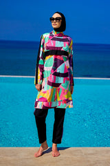 Rivamera Black Full Coverage Burkini Set for R2511