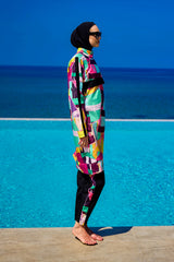 Rivamera Black Full Coverage Burkini Set for R2511