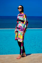 Rivamera Black Full Coverage Burkini Set for R2511