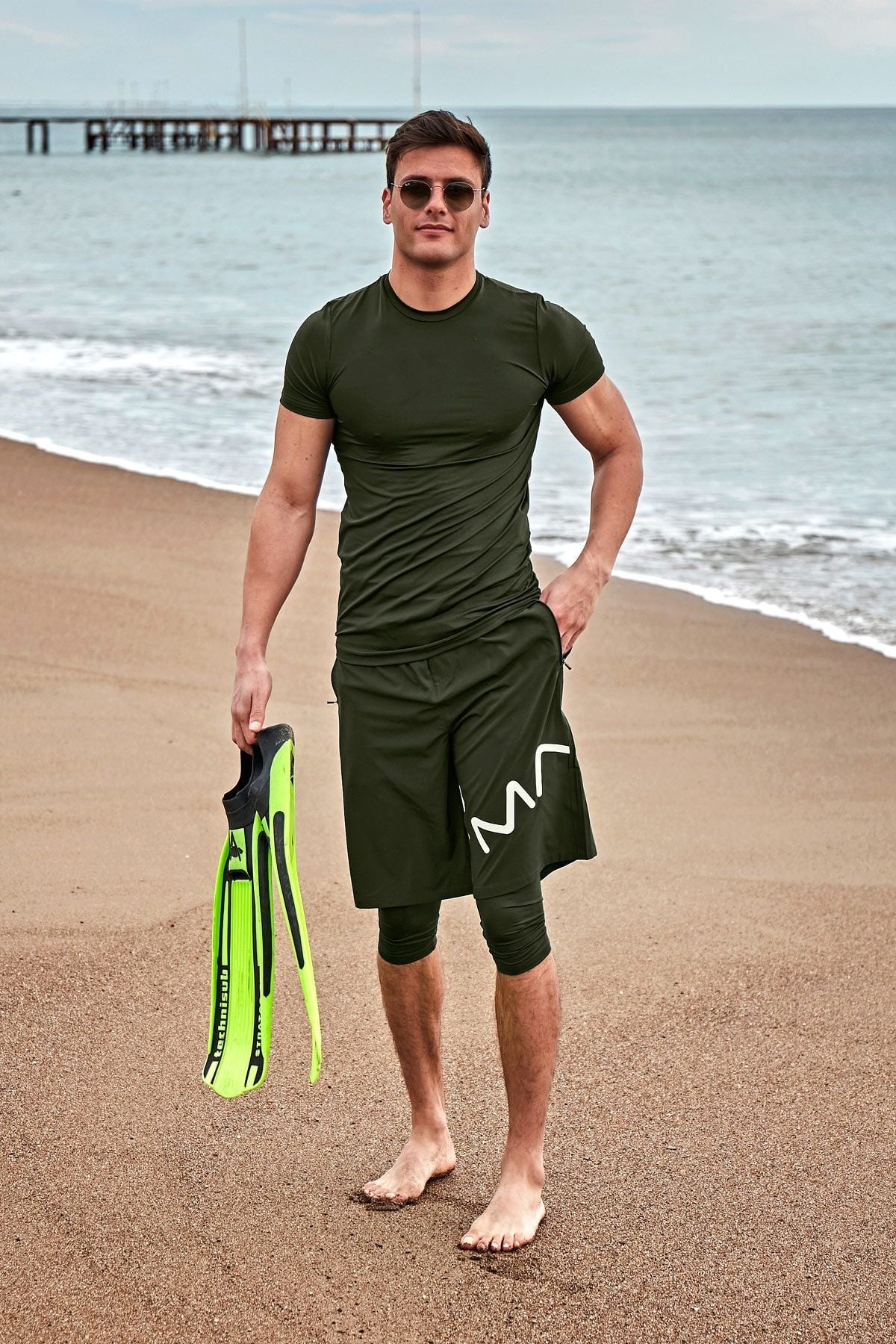 شورت كاكي للرجال S2411 الصورة الرئيسية