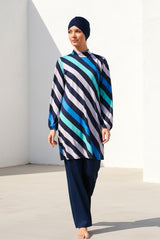 Marina Navy Blue Burkini Modest Swimwear Set – 1953